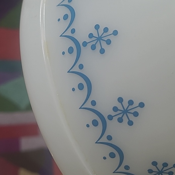 VINTAGE PYREX SNOWFLAKE MIXING BOWL 402 - Picture 5 of 6